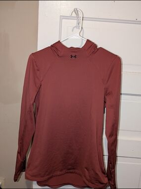 Under Armour Rust Red Full-Zip ColdGear Hoodie